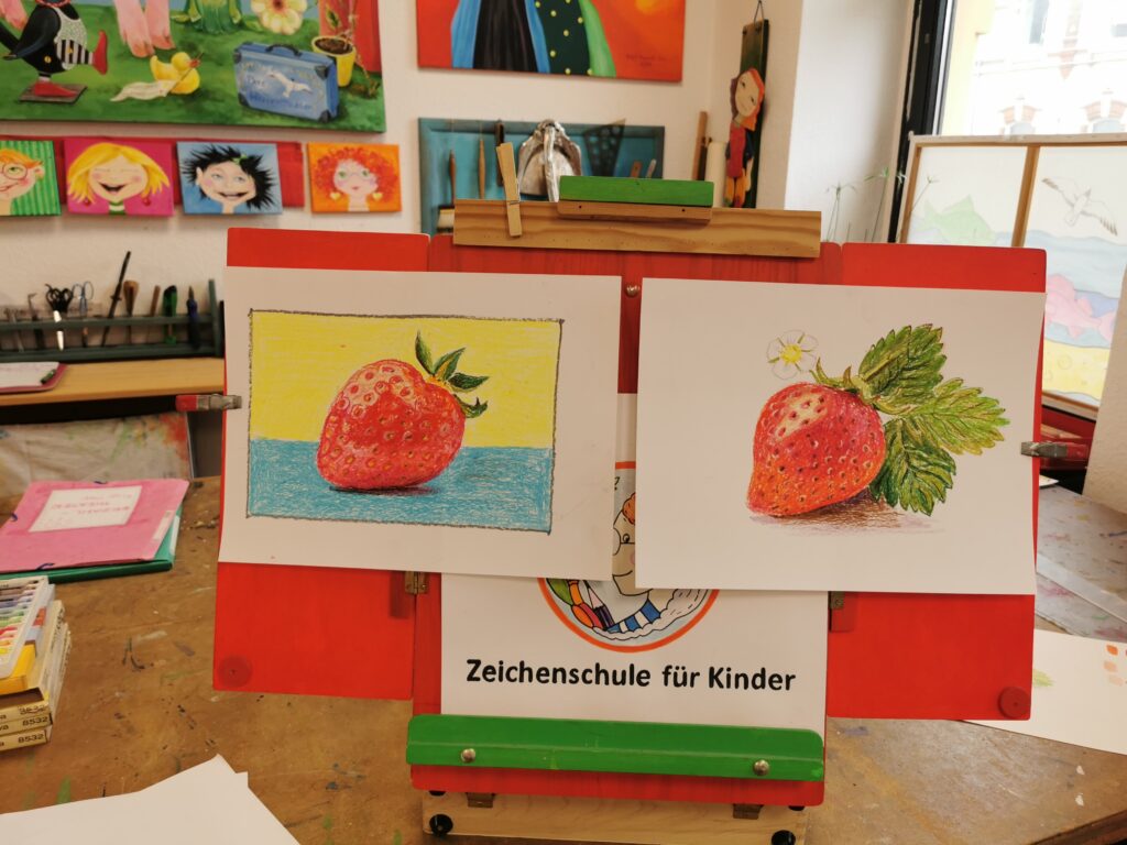gezeichnete Erdbeeren